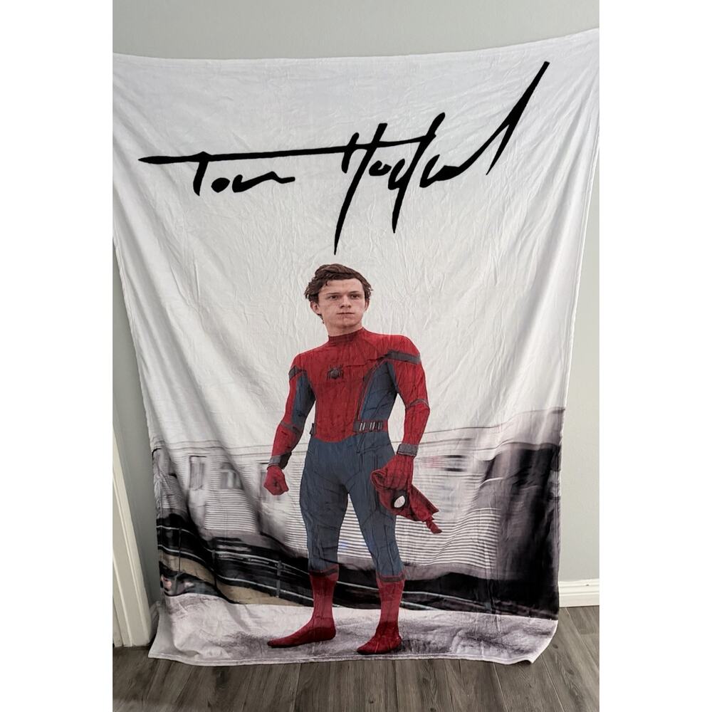 Spiderman Large Blanket for Full Size Bed Soft Plush Fleece Throw Blanket